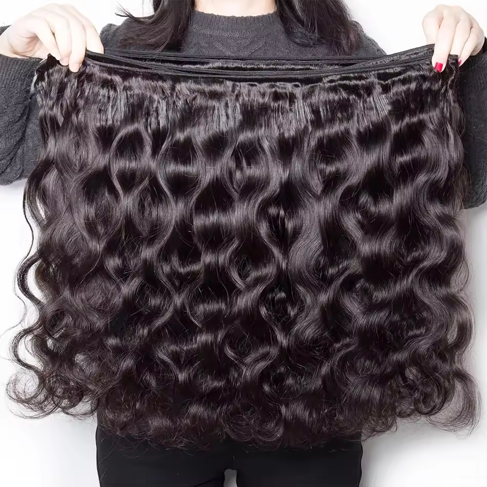 Rovess 16-34Inch Body Wave Hair Bundles Virgin Brazilian Hair Weave 3 Bundles