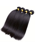 Rovess 16-32Inch straight Hair Bundles Virgin Brazilian Hair Weave 4 Bundles