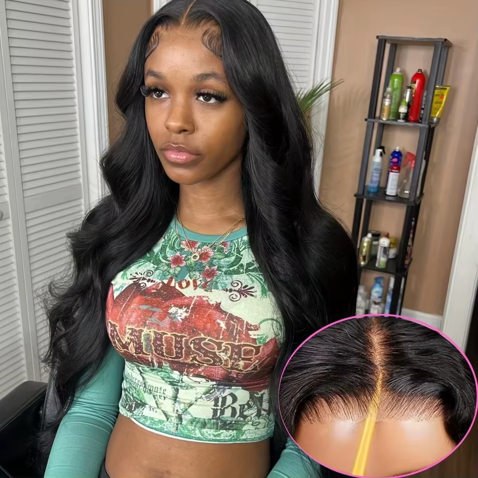7x6 Put On And Go Glueless Body Wave Lace Front Wigs Human Hair