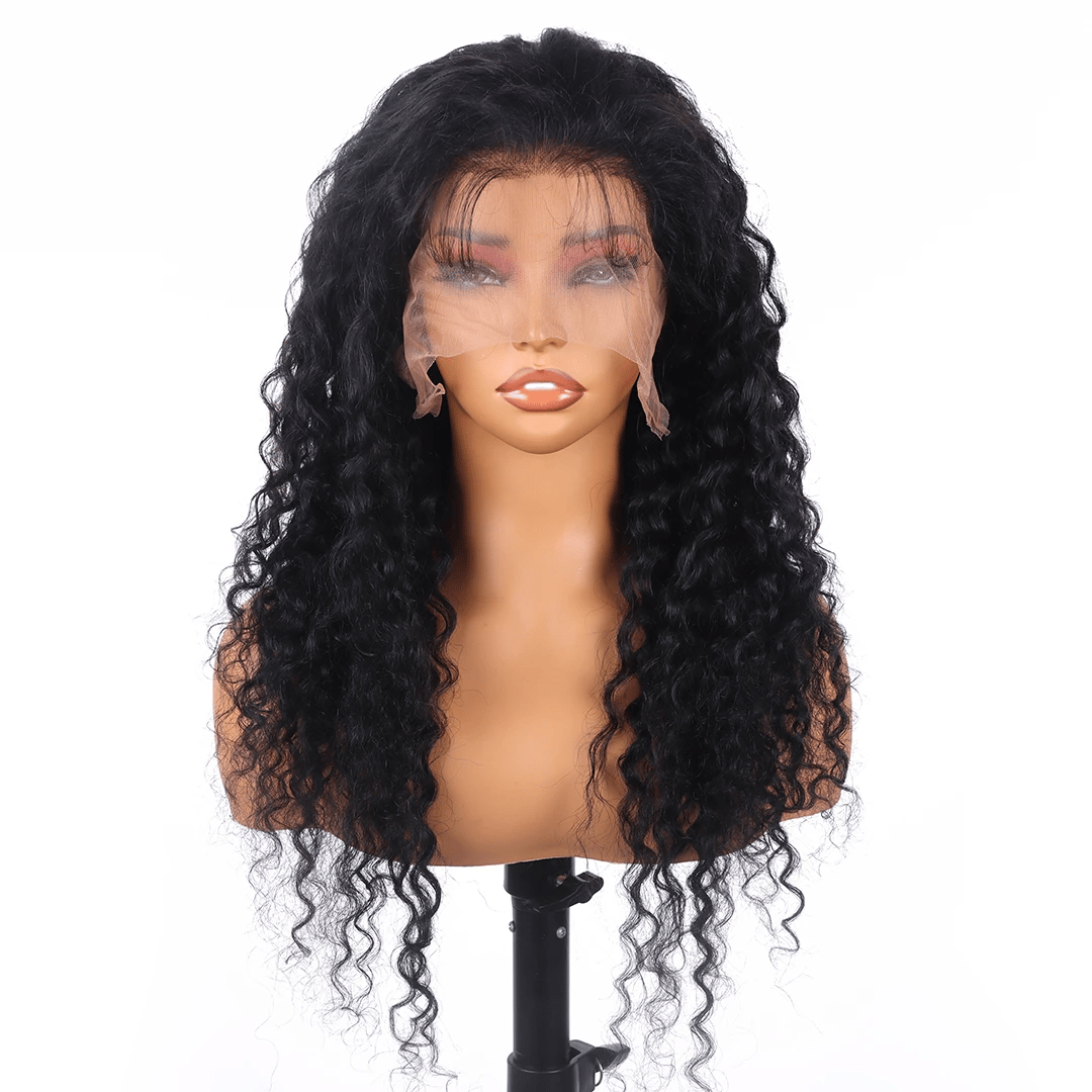 Perruques en cheveux humains ondulés de 30 pouces avec dentelle frontale 13x6, perruques bouclées ondulées avec cheveux de bébé 