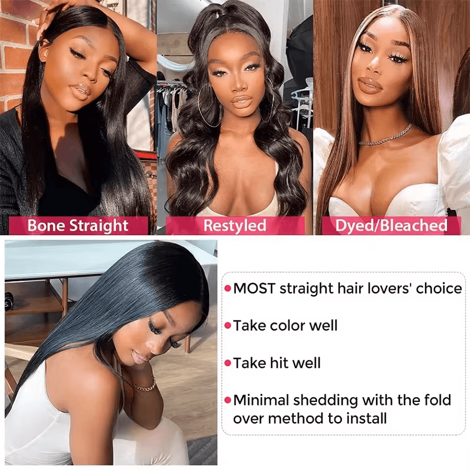 3 Bundles 16-34Inch Straight Hair Bundles Virgin Brazilian Hair Weave