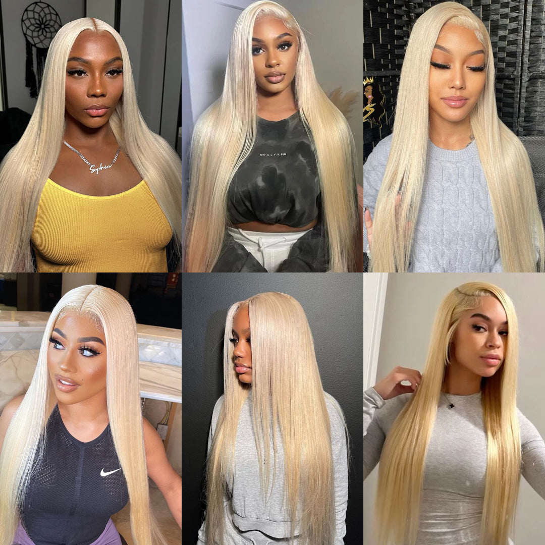30 Inch 613 Blonde Lace Front Wig Human Hair 13x4 13X6 Lace Frontal Wigs Human Hair 613 Blonde Bone Straight Lace Frontal Wigs