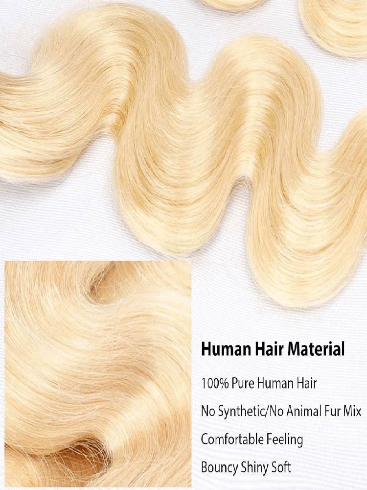 Rovess 34 34 34 34  Inch 613 Blonde Hair Body Wave Hair Bundles Virgin Brazilian Hair Weave 4 Bundles