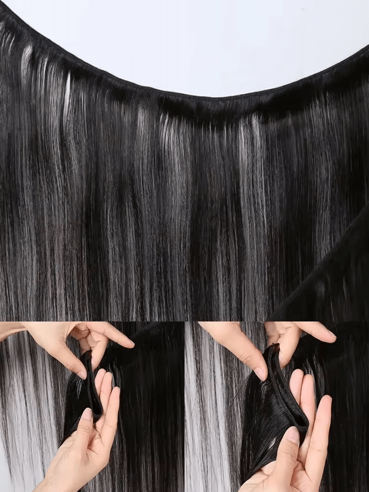Rovess 34Inch Natural Black Straight Hair Bundles Luxury Salon Brazilian  100% Human Hair Bundles Glossy Hair bundles 4 Bundles