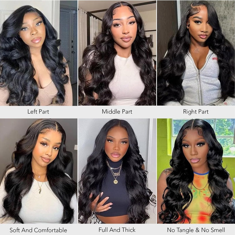 Perruques en cheveux humains ondulés de 30 pouces, perruques en cheveux humains ondulés de 13 x 6 pouces, perruques en cheveux humains ondulés naturels et moelleux 