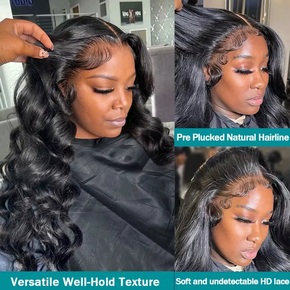 7x6 Put On And Go Glueless Body Wave Lace Front Wigs Human Hair