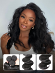 Rovess 16-32Inch Body Wave Hair Bundles Virgin Brazilian Hair Weave 4 Bundles
