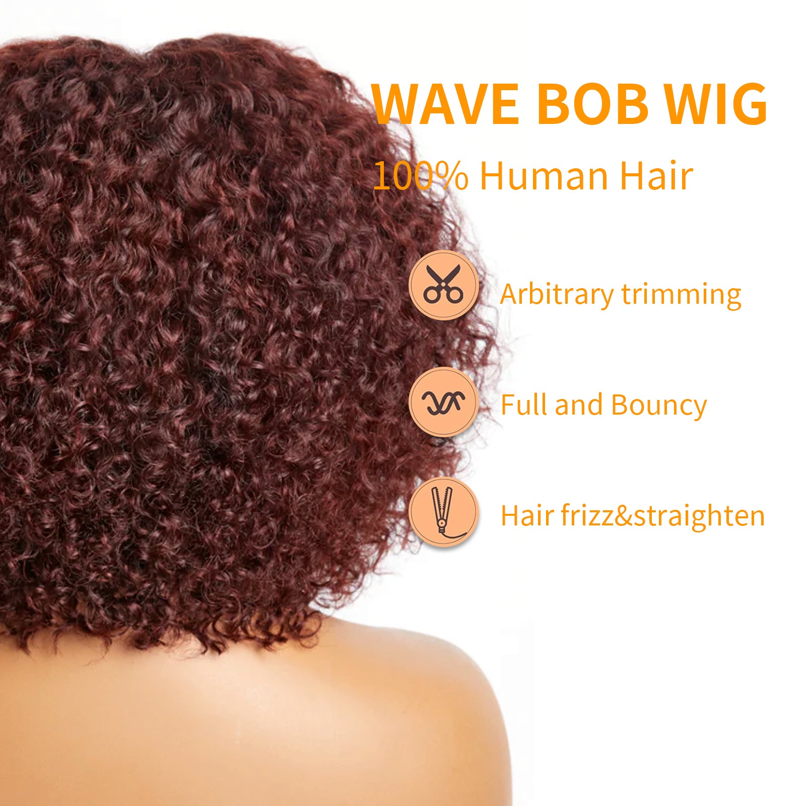 Short Curly Beyond Basics Bob Wig Human Hair Bye Bye Knots Glueless Wigs