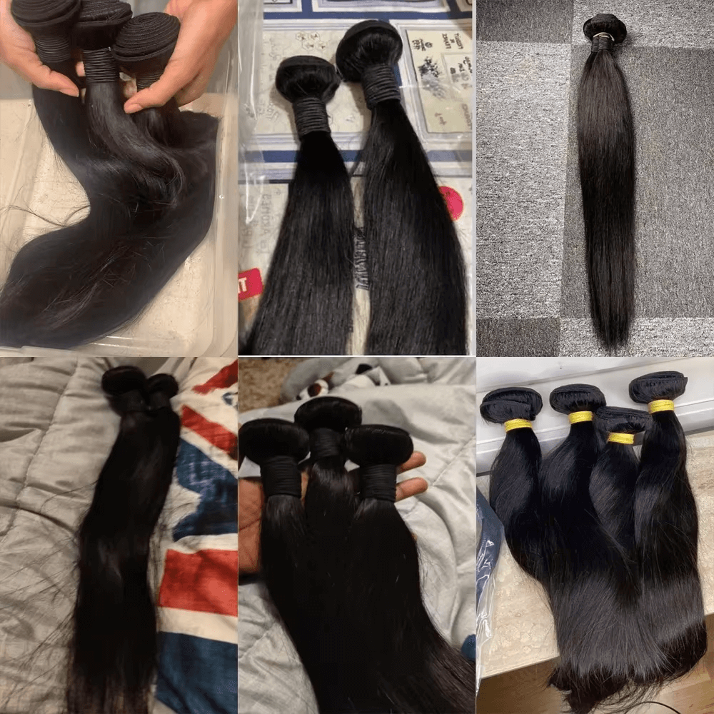 3 Bundles 16-34Inch Straight Hair Bundles Virgin Brazilian Hair Weave