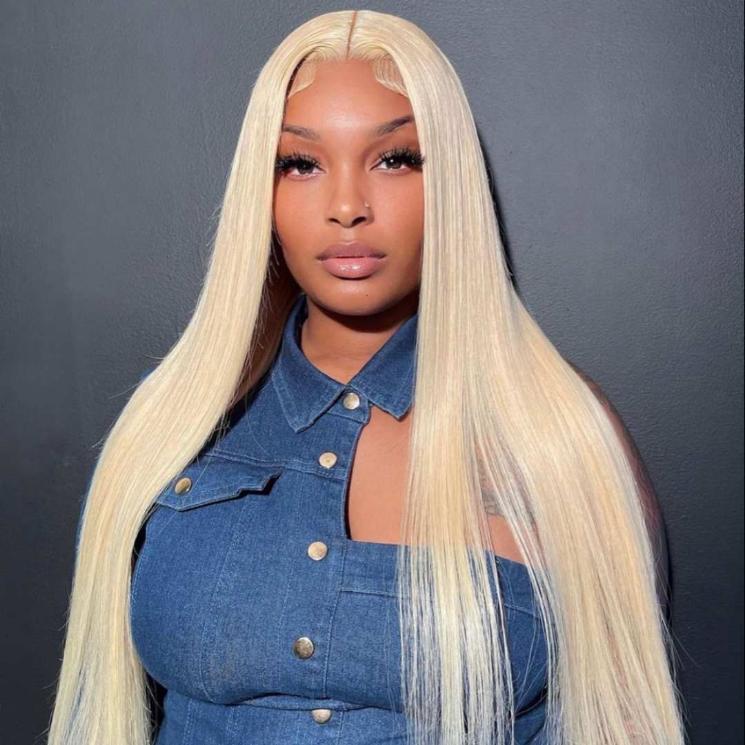 30 Inch 613 Blonde Lace Front Wig Human Hair 13x4 13X6 Lace Frontal Wigs Human Hair 613 Blonde Bone Straight Lace Frontal Wigs