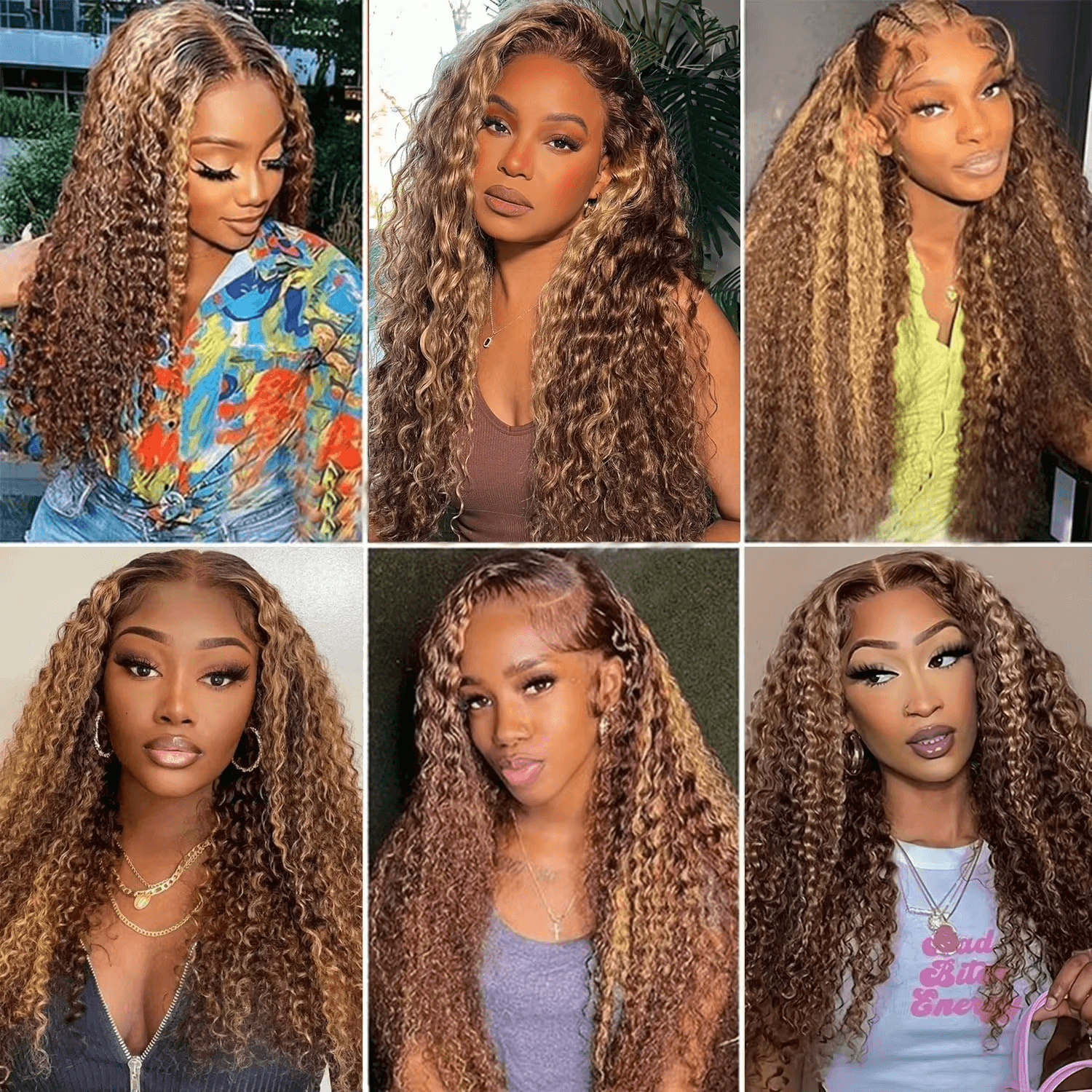 4/27 Highlight Ombre Curly Wigs 100% Brazilian Human Hair 13x6 Hd Lace Frontal Wig Honey Blonde 13x4 Deep Wave Human Hair For Women