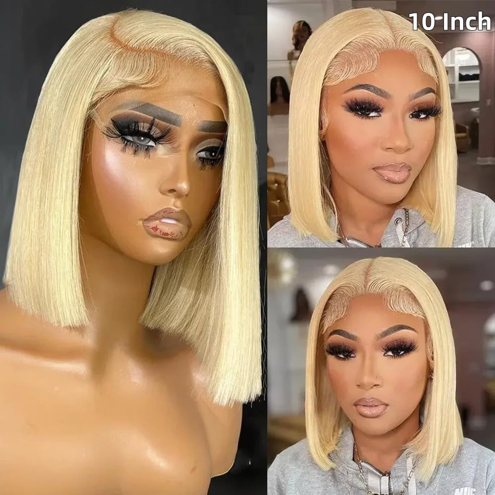 613 Blonde Silky Straight Glueless 5x5 Closure Lace Wig