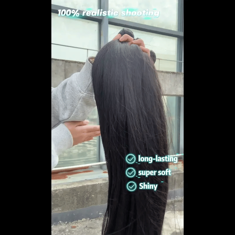 14–32 Inch Luxury Straight Virgin Indian Hair Bundles – 3/4 Bundles, Silky & Full, 100% Human Hair Extensions