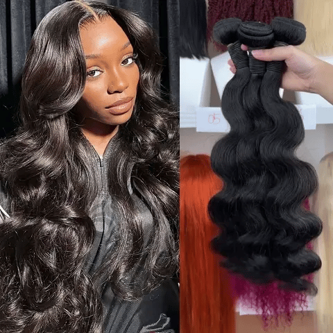 14–32 Inch Luxury Body Wave Virgin Indian Hair Bundles – 3/4 Bundles, Silky & Full, 100% Human Hair Extensions