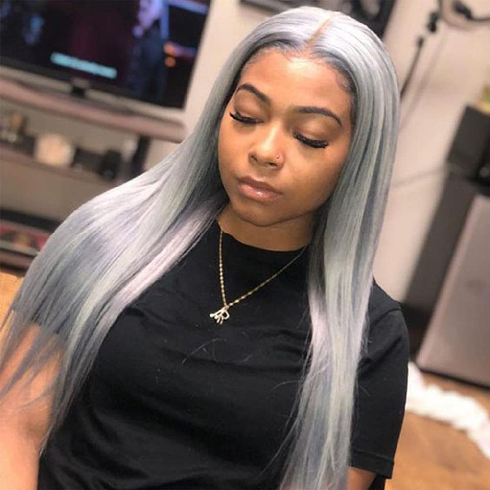 silver grey straight