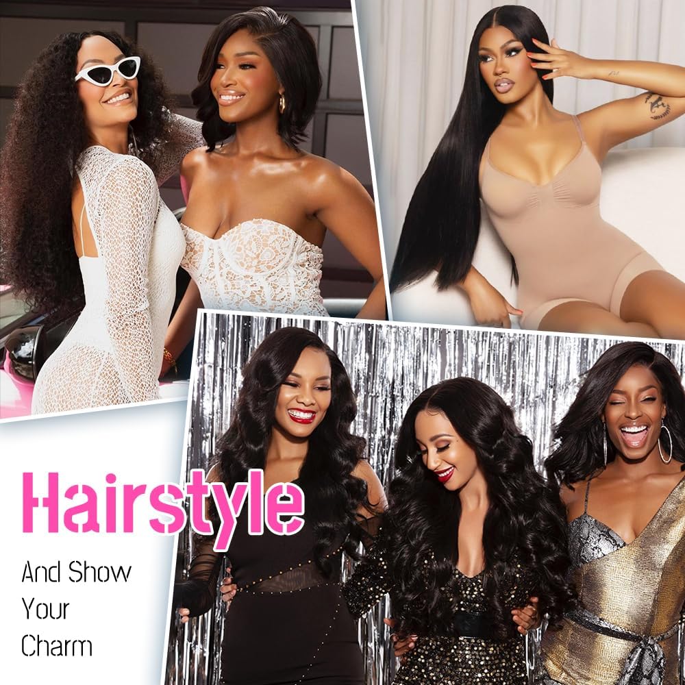 natural black straight