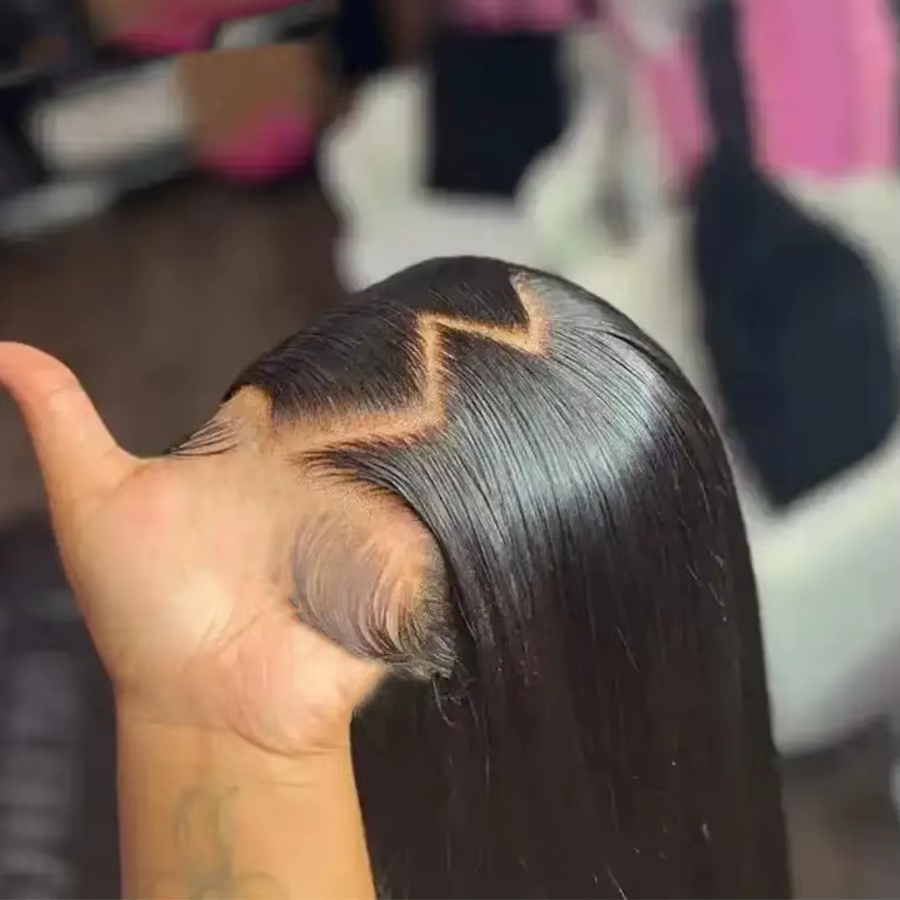 Put On And Go 7x6 Glueless Straight Lace Front Wigs Human Hair