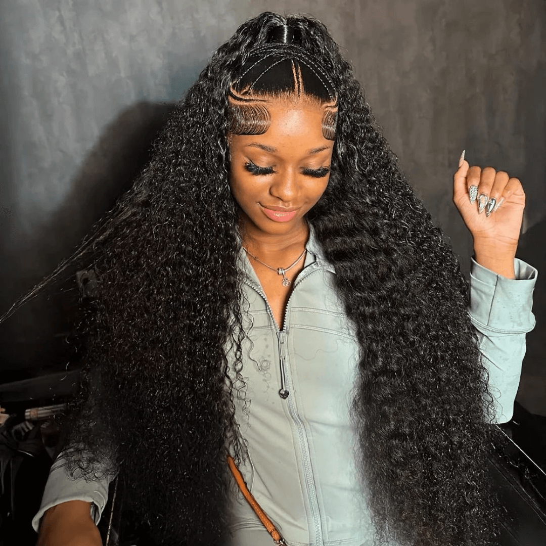 Perruques en cheveux humains ondulés de 30 pouces avec dentelle frontale 13x6, perruques bouclées ondulées avec cheveux de bébé 