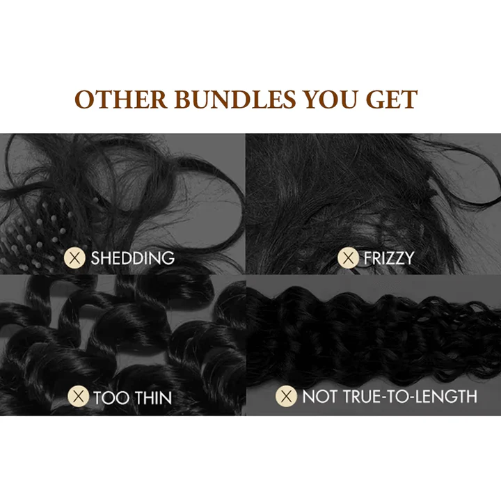 14–34 Inch Luxury Natural Black 100% Virgin Brazilian Human Hair Loose Wave Bundles –  4 Bundles, 80g Each, Silky & Full | FREE 16 Inch 4x4 Lace Closure