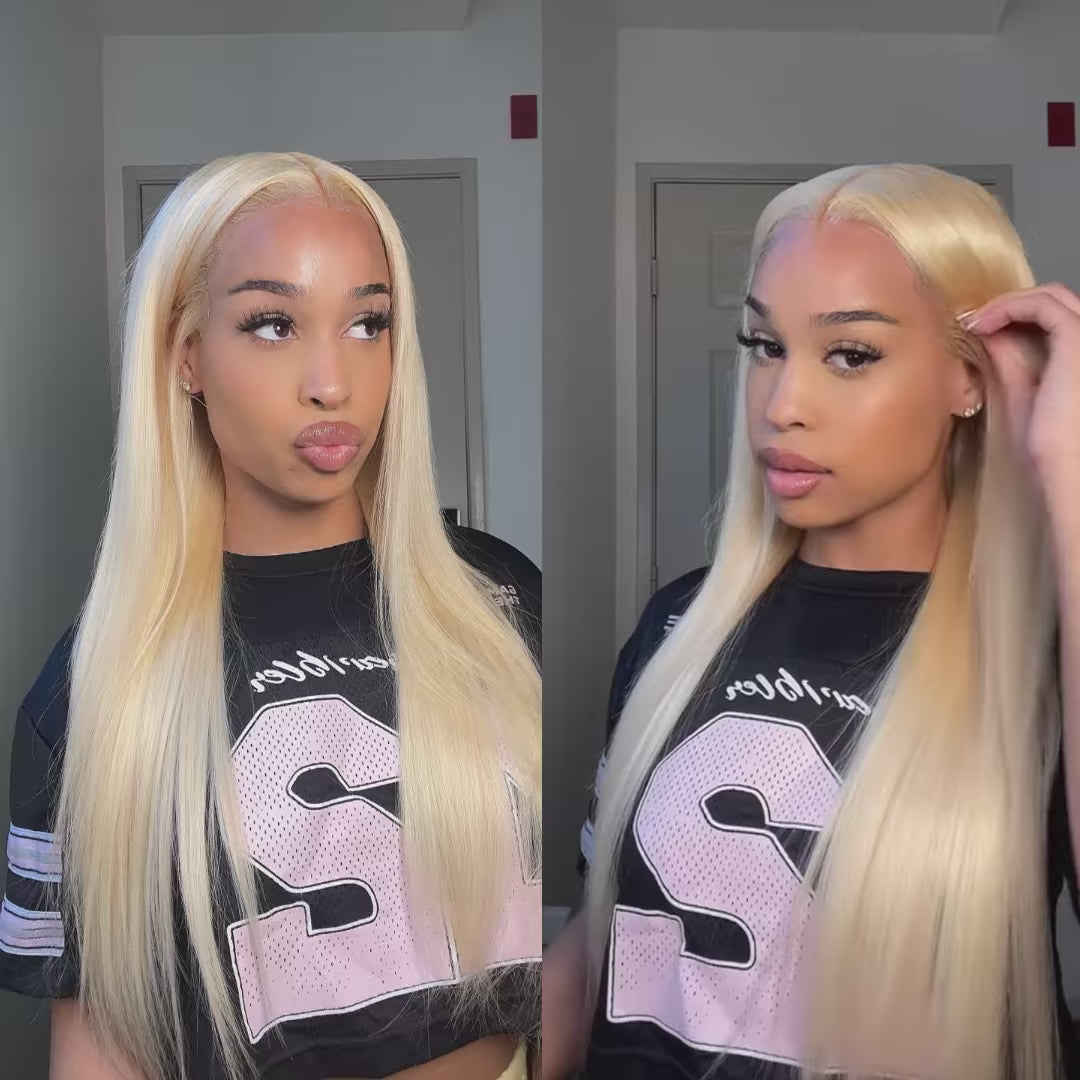 30 Inch 613 Blonde Lace Front Wig Human Hair 13x4 13X6 Lace Frontal Wigs Human Hair 613 Blonde Bone Straight Lace Frontal Wigs